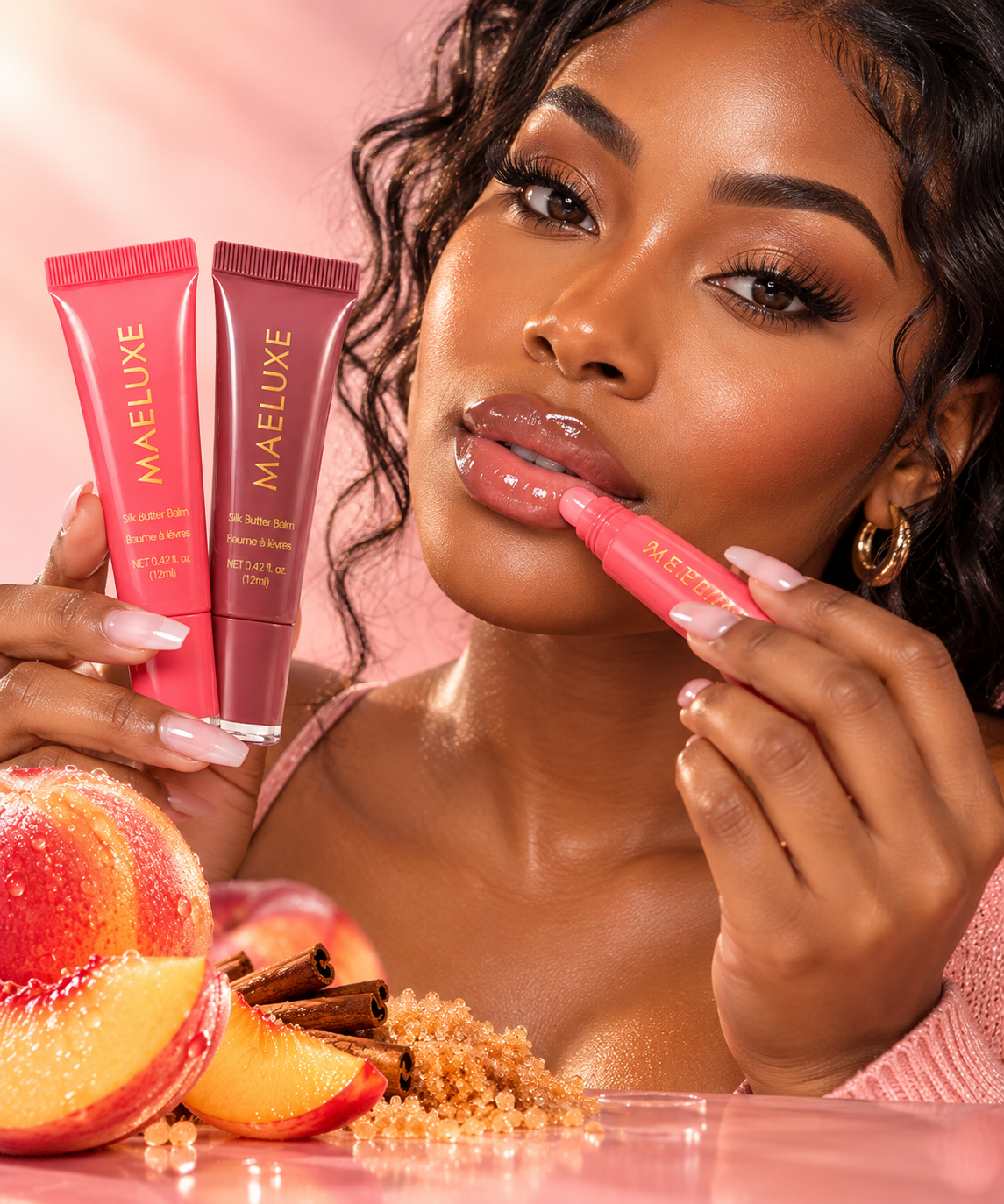 Sugar Spice + Peach Nectar Silk Butter Balm Duo