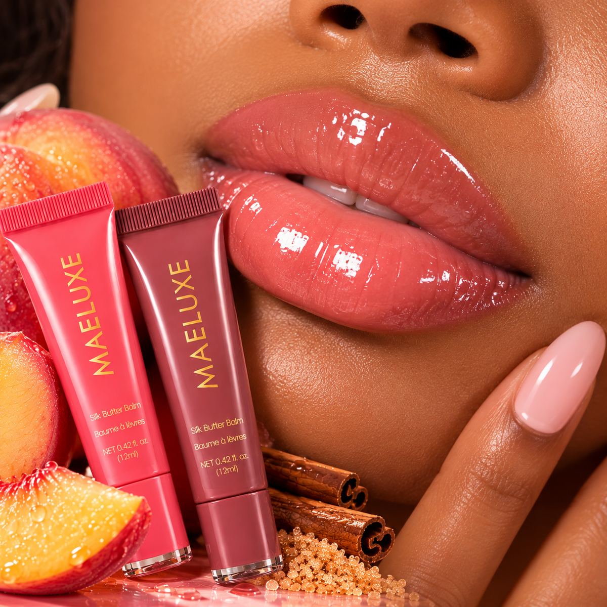 Sugar Spice + Peach Nectar Silk Butter Balm Duo