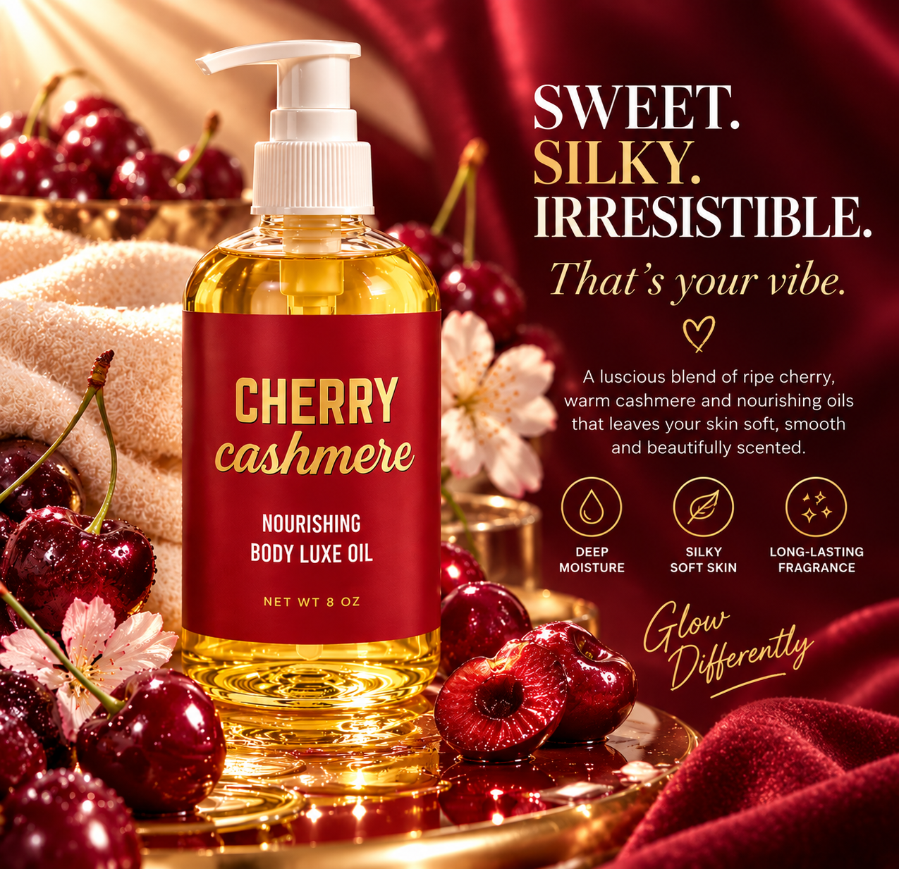 Cherry Cashmere Nourishing Body Oil