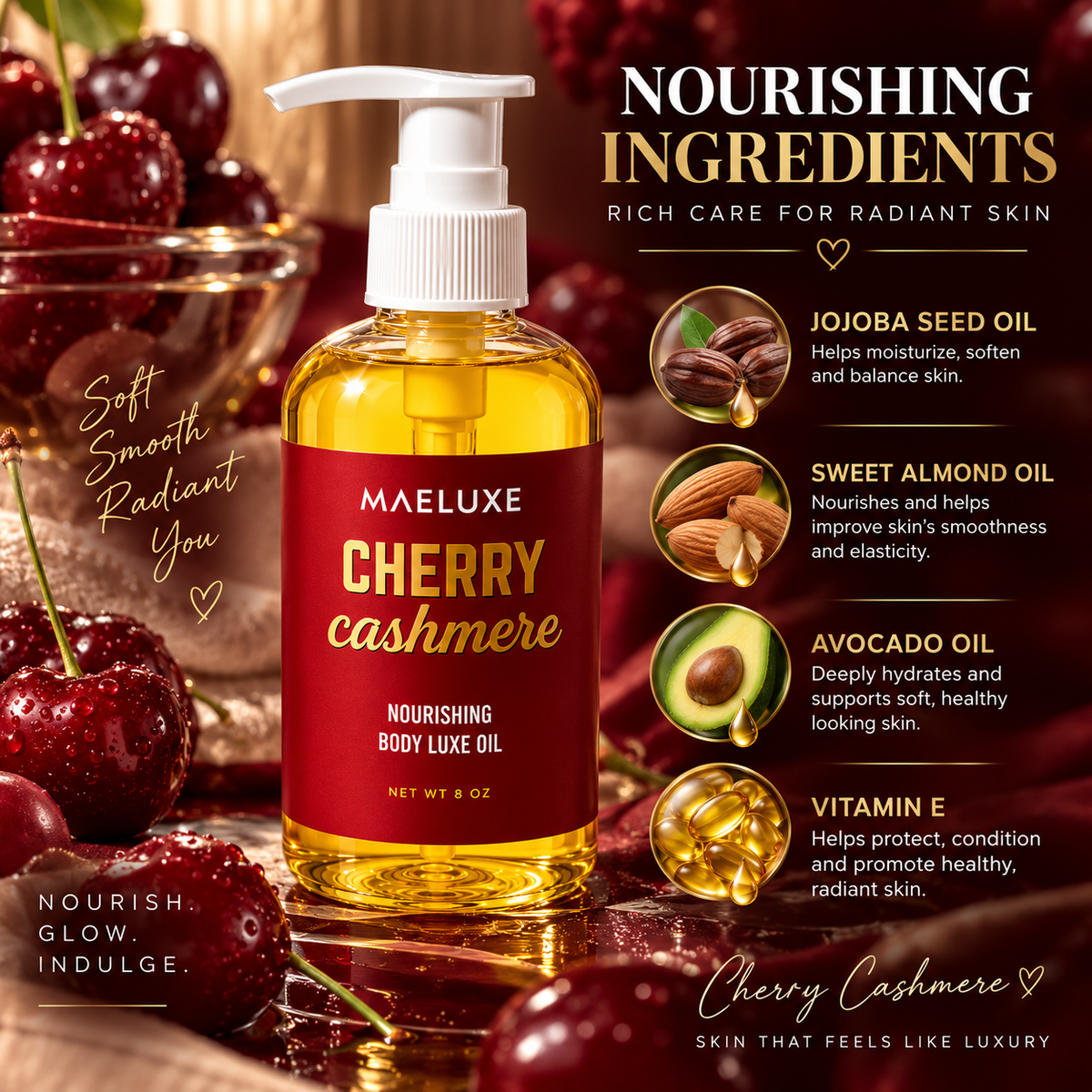 Cherry Cashmere Nourishing Body Oil