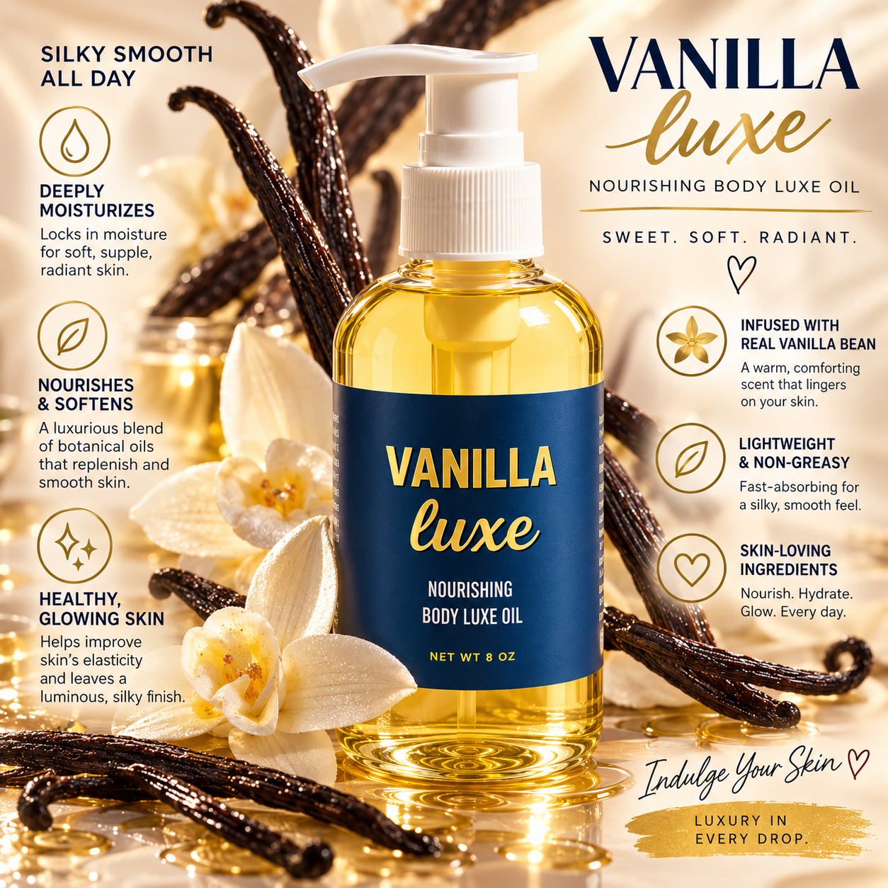 Vanilla Luxe Nourishing Body Oil