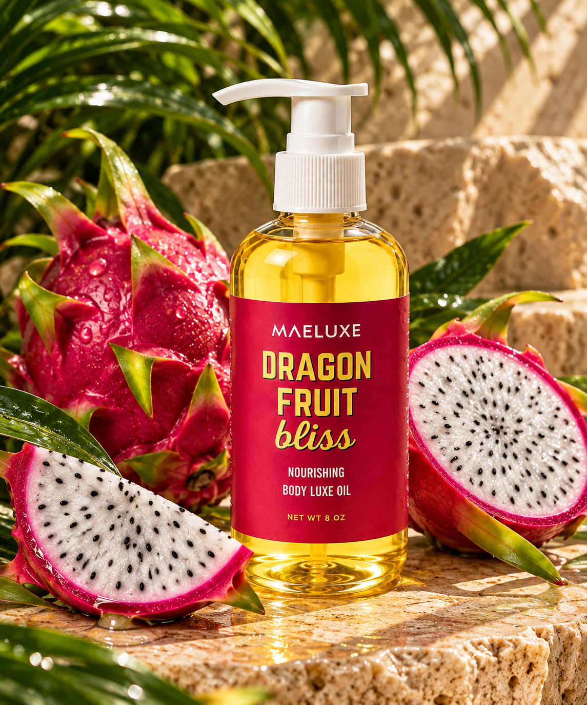 Dragon Fruit Bliss Nourishing Body Oil.