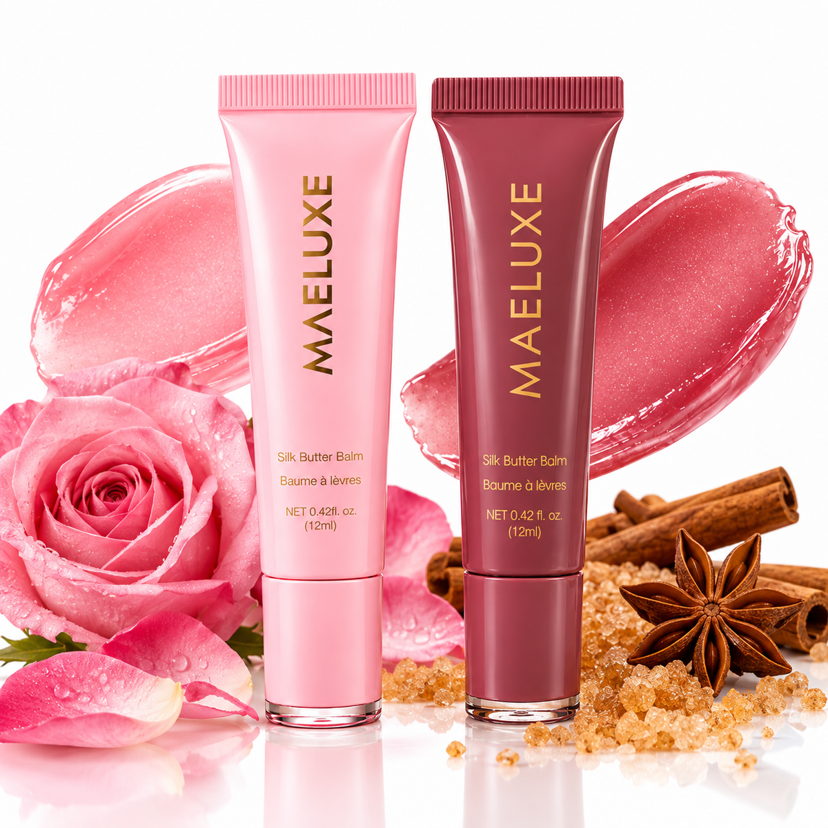 Rose Elixir + Sugar Spice Silk Butter Balm Duo