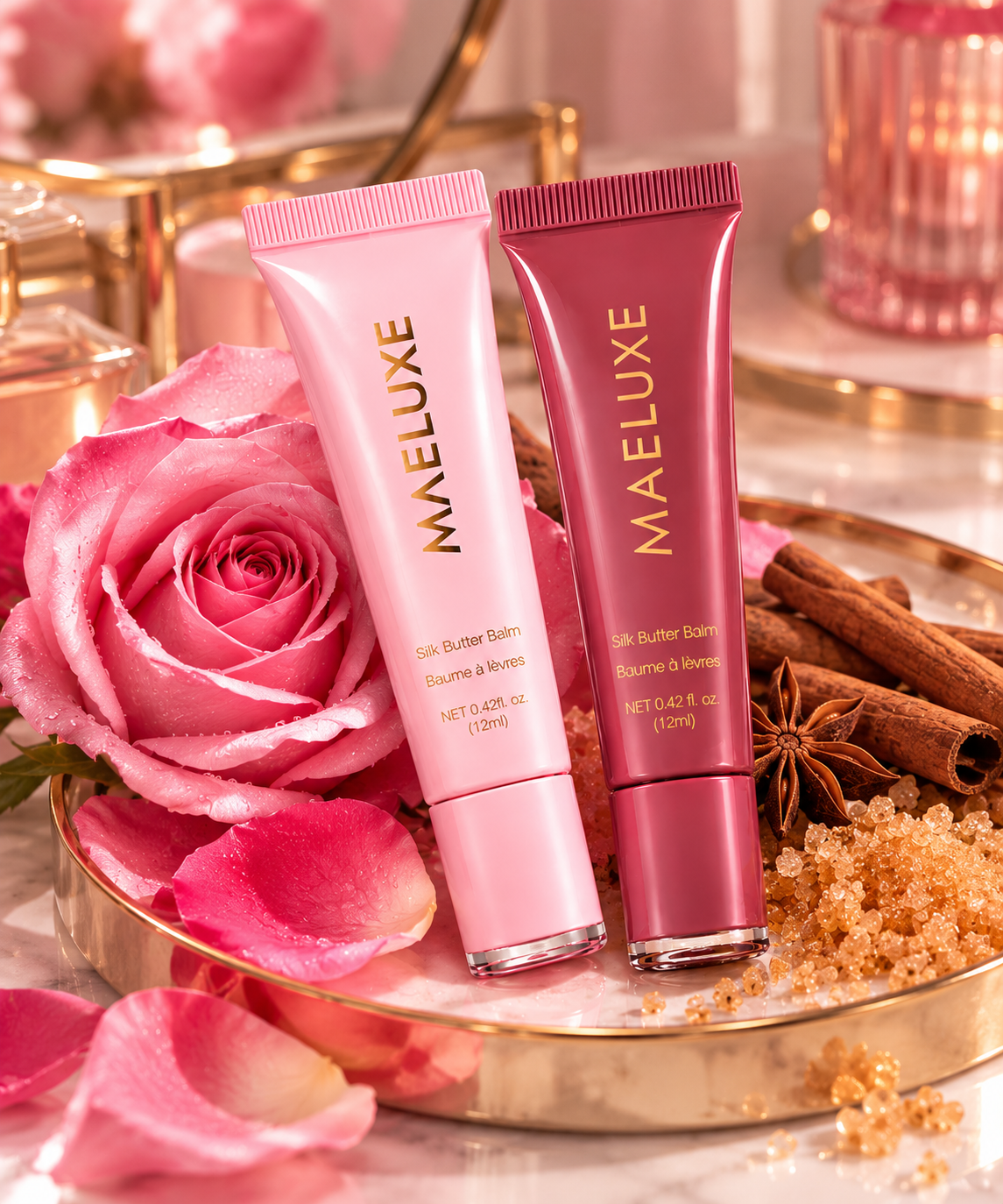 Rose Elixir + Sugar Spice Silk Butter Balm Duo