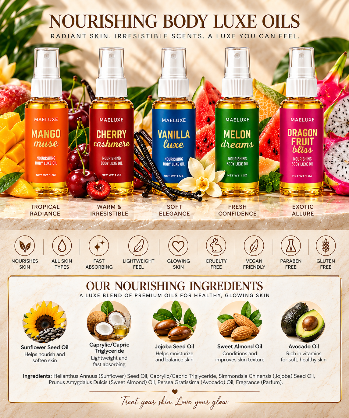 Nourishing Body Oil w/Sprayer